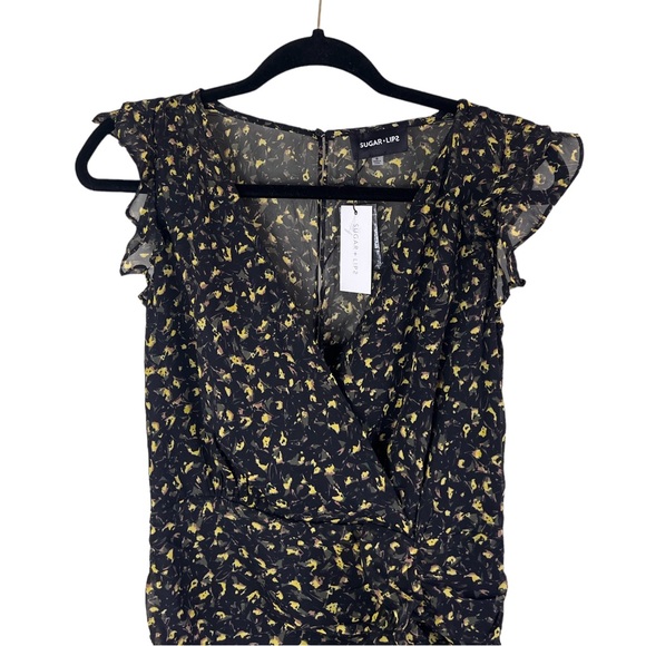 NWT Sugarlips Sherwood Ruched Ruffle dress - Picture 7 of 9